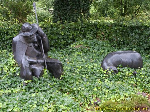 Großenkneten /  Schäfer mit Schaf und Hund