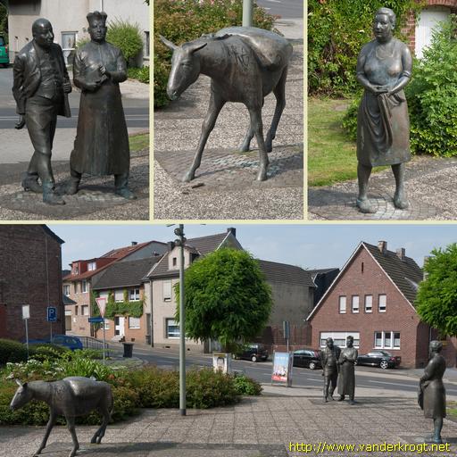 Frelenberg /  Skulpturengruppe Frelenberger Esel