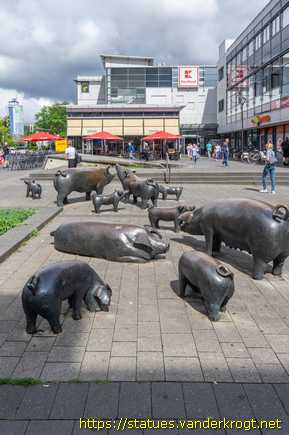 Herten /  Schweineherde