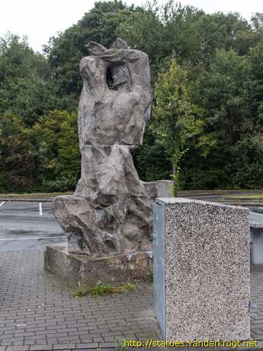 Hünxe /  Plastik einer Mann