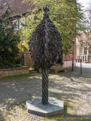 Herford /  Abtei-Stele - Werke der Barmherzigkeit