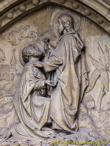 Lippstadt /  Christus übergibt Petrus die Himmelsschlüssel