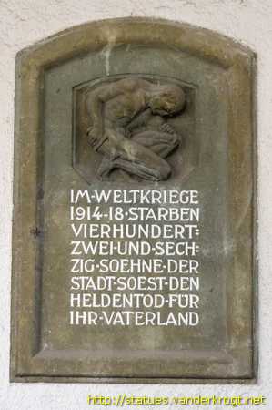 Soest /  Mahnmal für die Kriegsopfer 1914-18