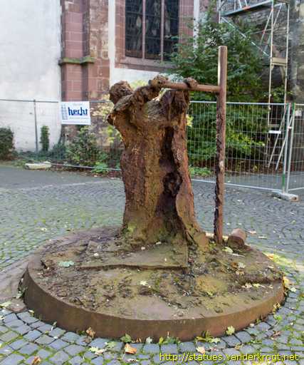 Mainz /  Gutenberg an der Druckerpresse