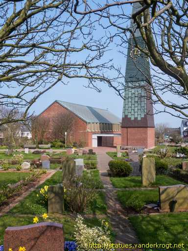 Helgoland /  Bronzetür der Nikolai-Kirche