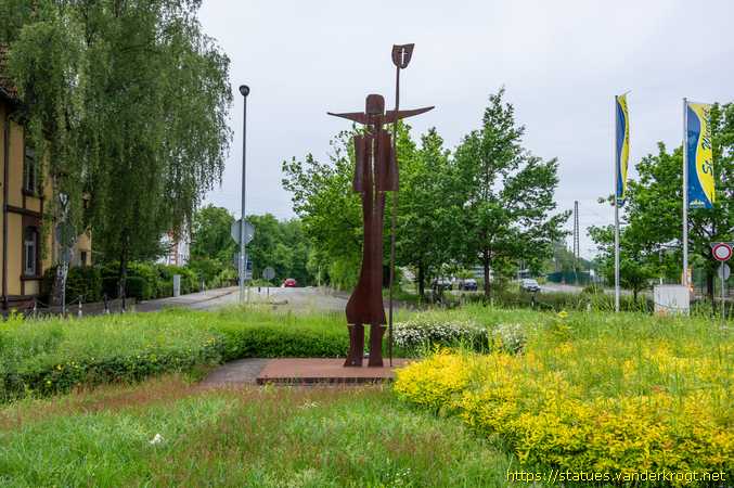 St. Wendel /  Sankt Wendalinus (Kreiselstatue)