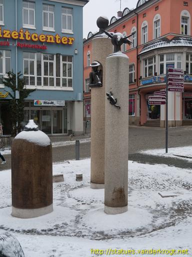 Plauen /  Der Klostermarkt-Brunnen