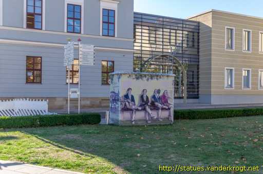 Gotha /  Gothaer Berühmtheiten am Trafohäuschen