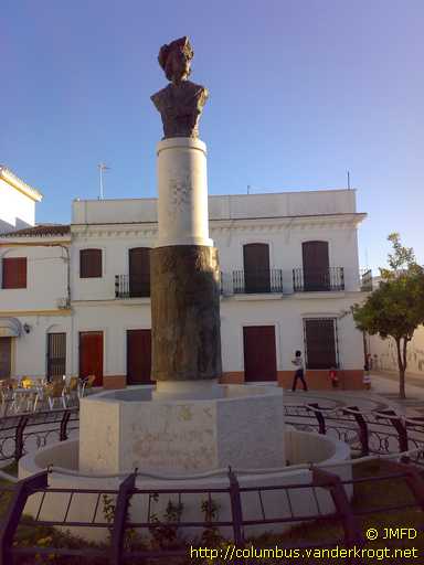 Moguer /  Busto de Cristóbal Colón