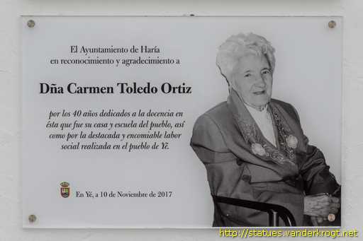 Ye /  Dña Carmen Toledo Ortiz