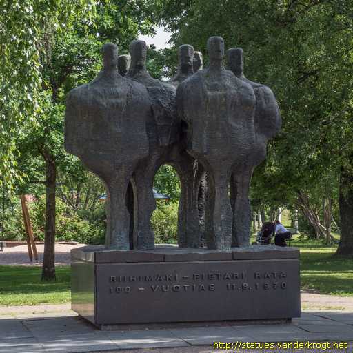 Riihimäki /  Radanrakentajien muistomerkki 'Topparoikka'