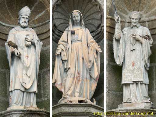 Dinan /  Statues de saints sur la Chapelle Sainte-Catherine