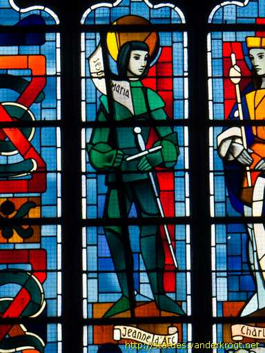 Fougères /  Vitrail de Jeanne d'Arc