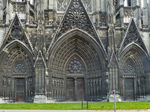 Rouen /  Portails occidentaux de l'abbatiale Saint-Ouen