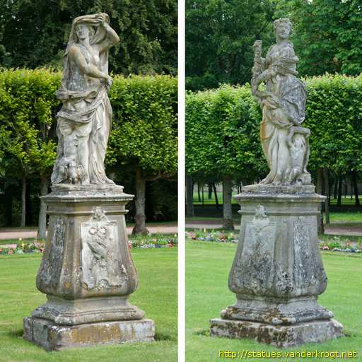 Lunéville /  Apollon, Diane, La Nuit et Flore