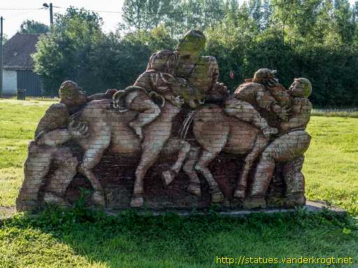 Ruisseauville /  Famille fuyant