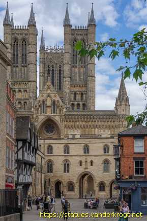 Lincoln /  Statues of Kings and Bishops at Lincoln Cathedral