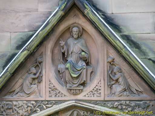 Lichfield - Statues on the North Transept of Lichfield Cathedral