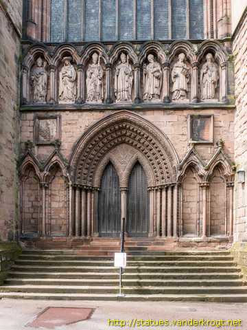 Lichfield / Statues on the South Transept of Lichfield Cathedral