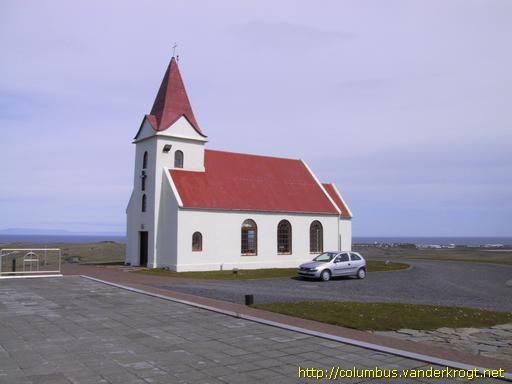 Ingjaldshóll /  Painting of Columbus in Iceland