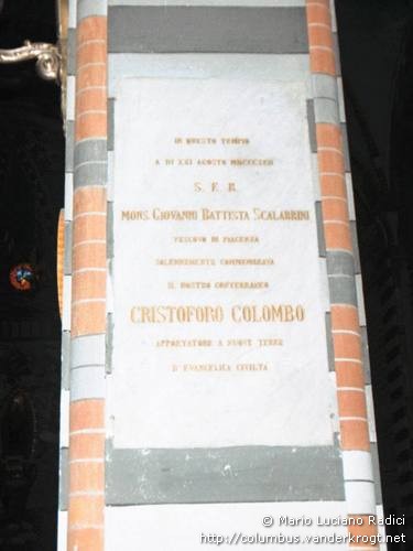 Bettola /  Lapide commemorativa del 400° anniversario