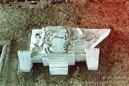 Genova /  Ritratto di Colombo con le navi