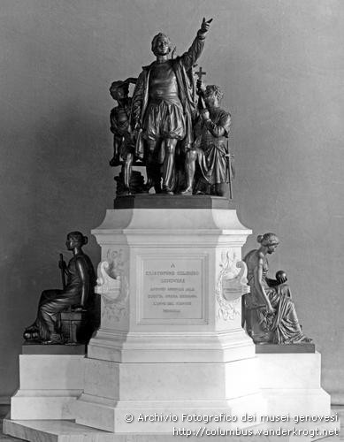 Genova /  Monumento a Colombo nel Palazzo Rosso