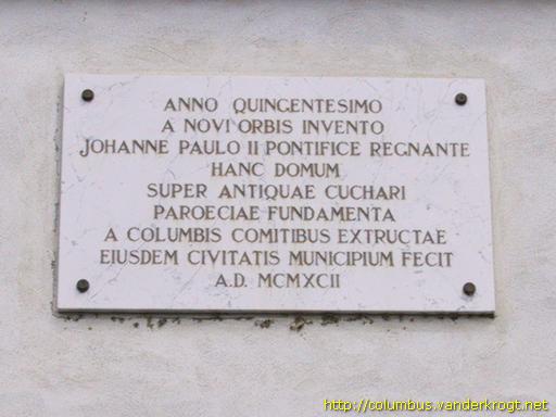 Cuccaro Monferrato / Lapide commemorativa del 500° anniversario