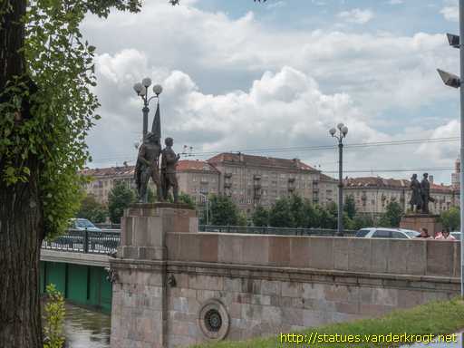 Vilnius /  Žaliasis tiltas su skulptūromis