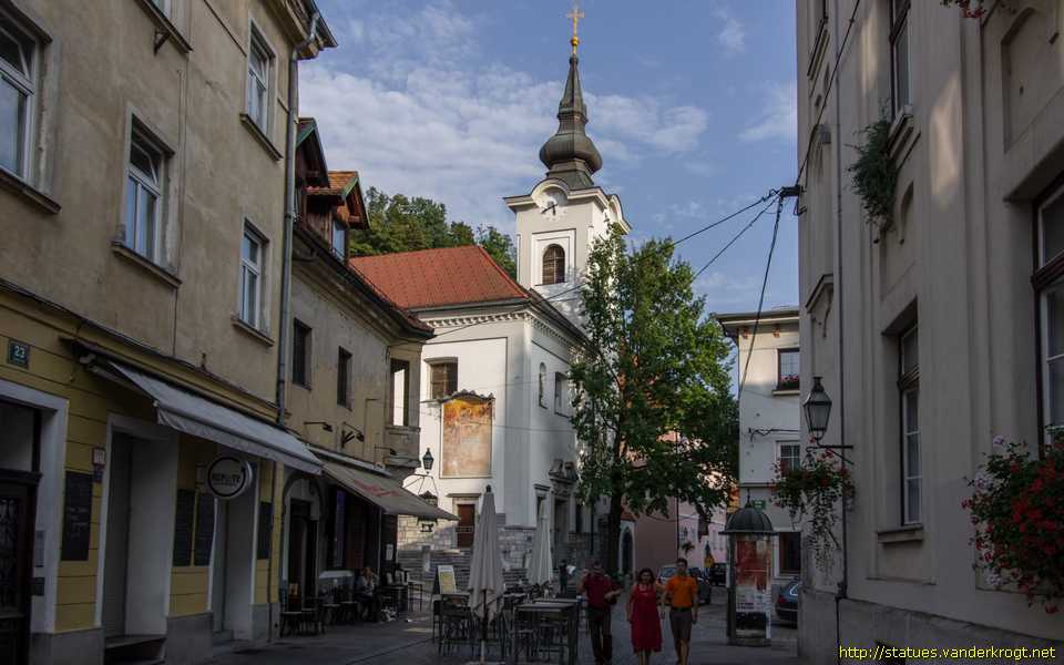 Ljubljana /  Sv. Karel Boromejski in Cesar Karel VI