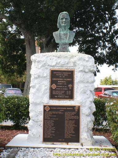 Port Charlotte /  Bust of Christopher Columbus