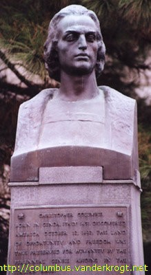 Indianapolis /  Bust of Christopher Columbus