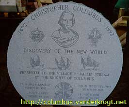 Valley Stream /  Columbus Monument
