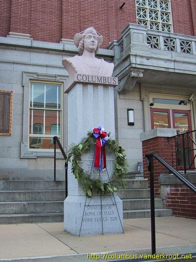 York /  Bust of Christopher Columbus