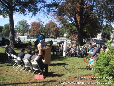 8 October 2000, unveiling of the Columbus Monument in Nutley