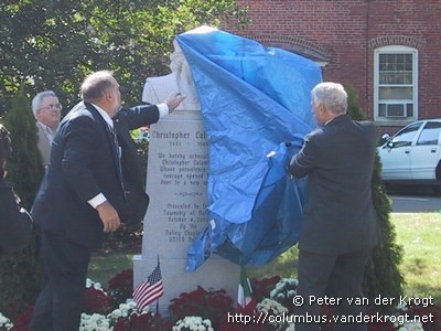8 October 2000, unveiling of the Columbus Monument in Nutley