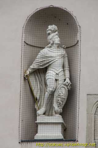 Sankt Pölten - Heiligenstatuen am Dom