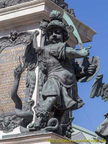 Mariensäule (Wien) - Putto with snake