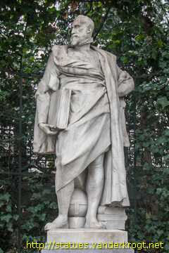 Brussel - Bruxelles - Standbeelden in de Kleine Zavel - Statues du Petit Sablon