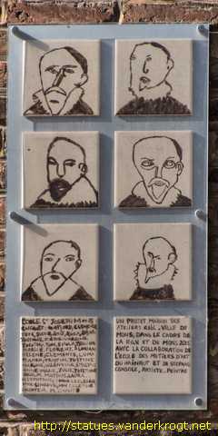 Mons - 29 Portraits de Roland de Lassus dessinés par des enfants