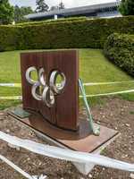 Le jardin des sculptures de la Musée olympique - Le Drapeau olympique