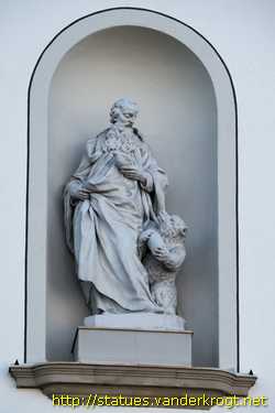 Sankt Gallen - Heiligenstatuen an der Stiftskirche