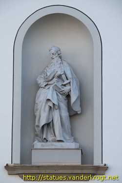 Sankt Gallen - Heiligenstatuen an der Stiftskirche