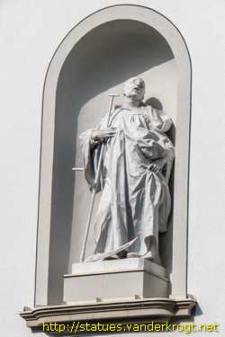 Sankt Gallen - Heiligenstatuen an der Stiftskirche