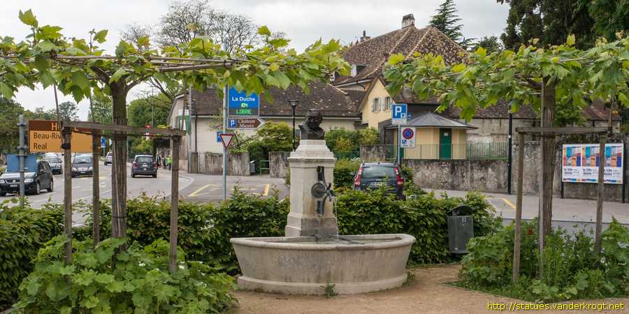 Nyon - Fontaine du P�cheur - Nénus Favre