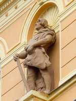 České Budějovice - Sochy na Palác Včela