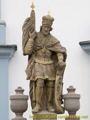 �amberk - Sochy svatých pred Kostelem svatého Václava