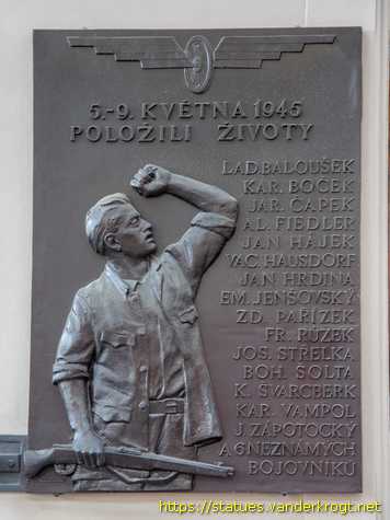 Praha - Pamětní desky věnované obětem druhé světové války