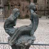 Quedlinburg -Brunnen am Kornmarkt 