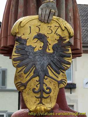 Weil der Stadt - Oberer Marktbrunnen Kaiser Karl V.